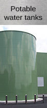 Potable water tanks